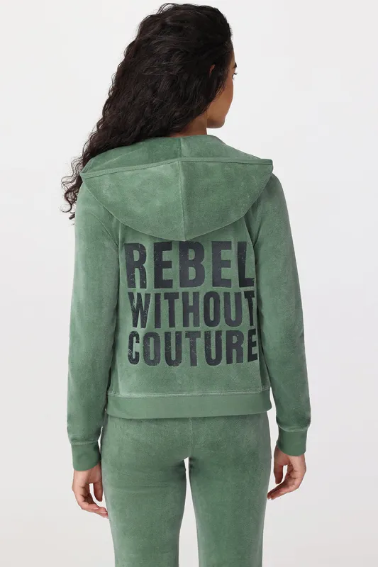 Rebel Without Couture Heritage Cotton Velour Hoodie sold by Juicy Couture