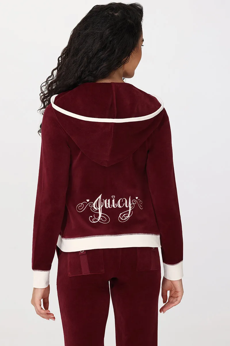 Sweetheart Cotton Velour Hoodie sold by Juicy Couture