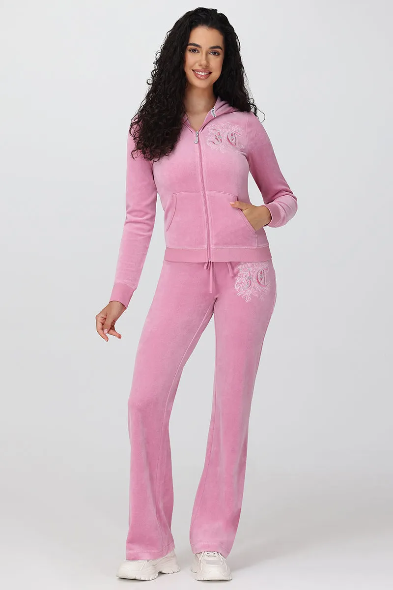 Monogram Heritage Cotton Velour Hoodie sold by Juicy Couture product image thumbnail 5