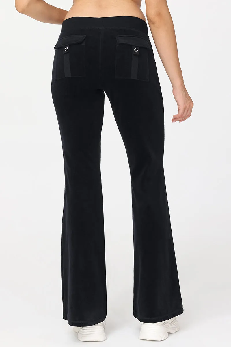 Hollywood Scottie Snap Pocket Cotton Velour Track Pants sold by Juicy Couture