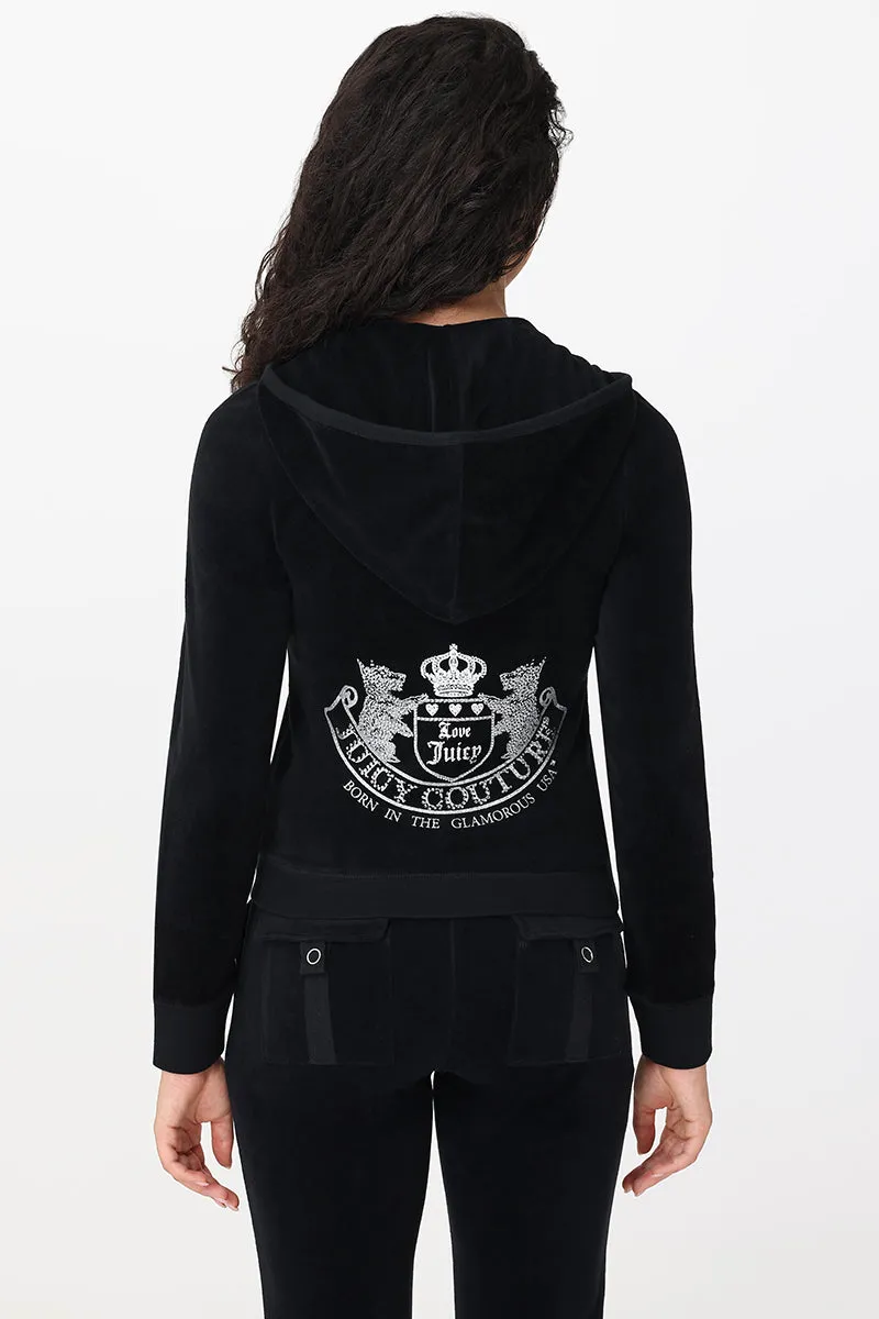 Scottie Cotton Velour Hoodie sold by Juicy Couture