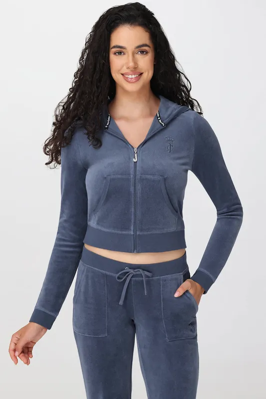 Heritage Cotton Velour Hoodie sold by Juicy Couture
