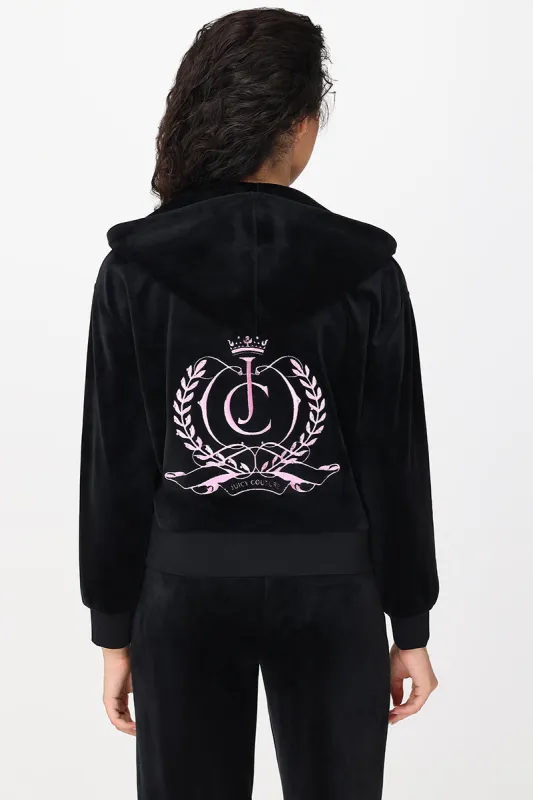 Relaxed Velour Zip Hoodie sold by Juicy Couture