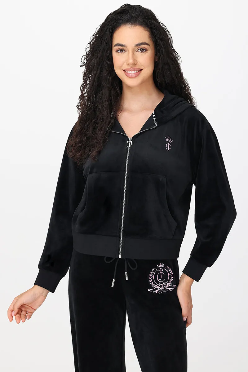 Relaxed Velour Zip Hoodie sold by Juicy Couture product image thumbnail 2