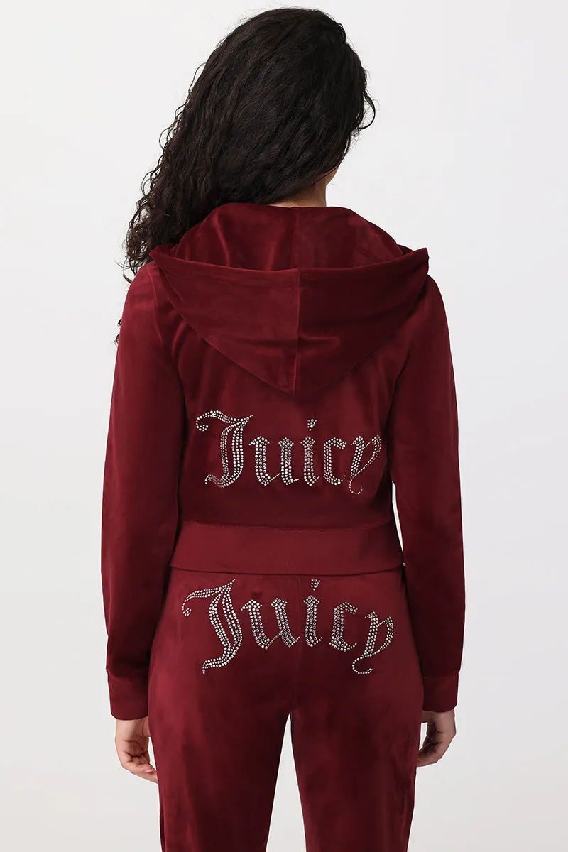 OG Big Bling Velour Hoodie sold by Juicy Couture