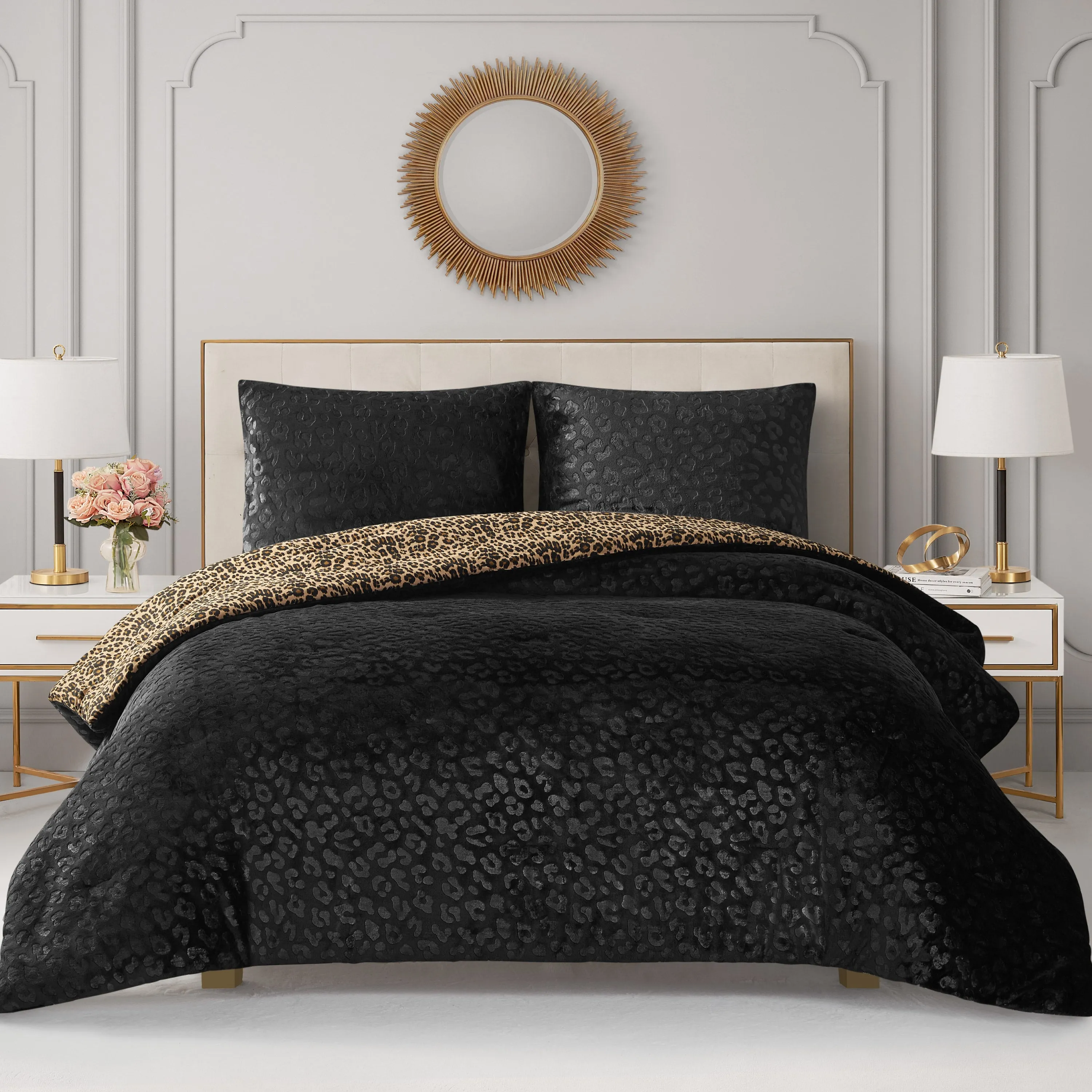Embossed Leopard Reversible Comforter Set sold by Juicy Couture