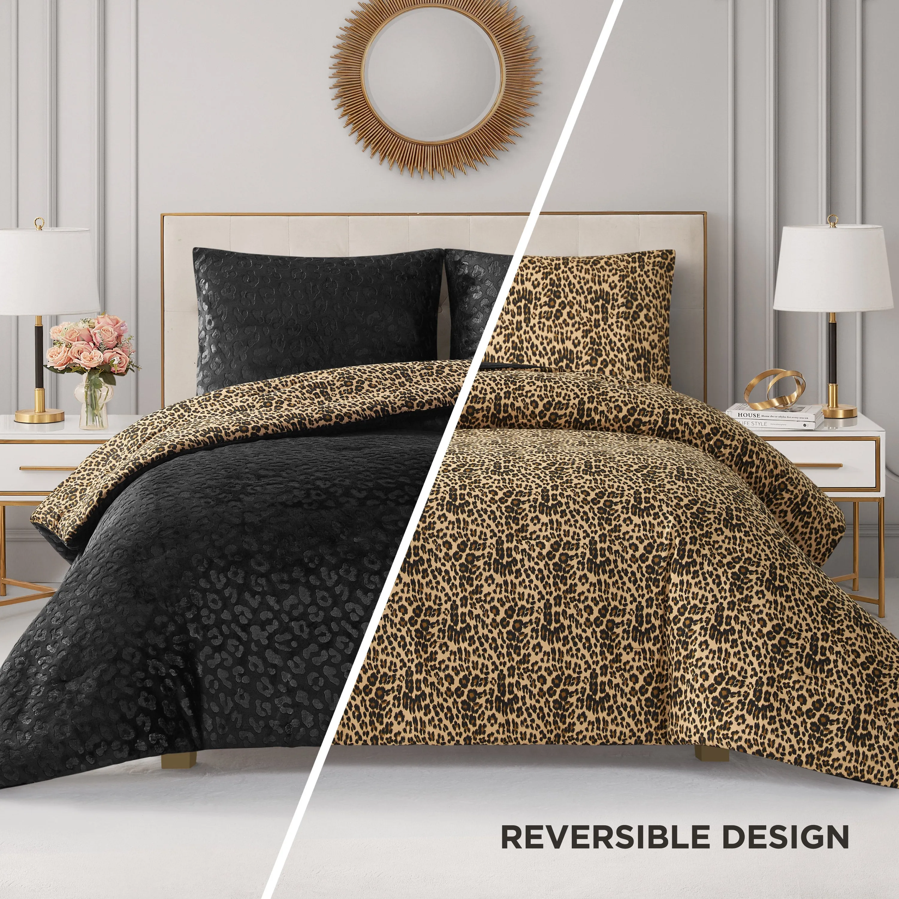Embossed Leopard Reversible Comforter Set sold by Juicy Couture product image thumbnail 3