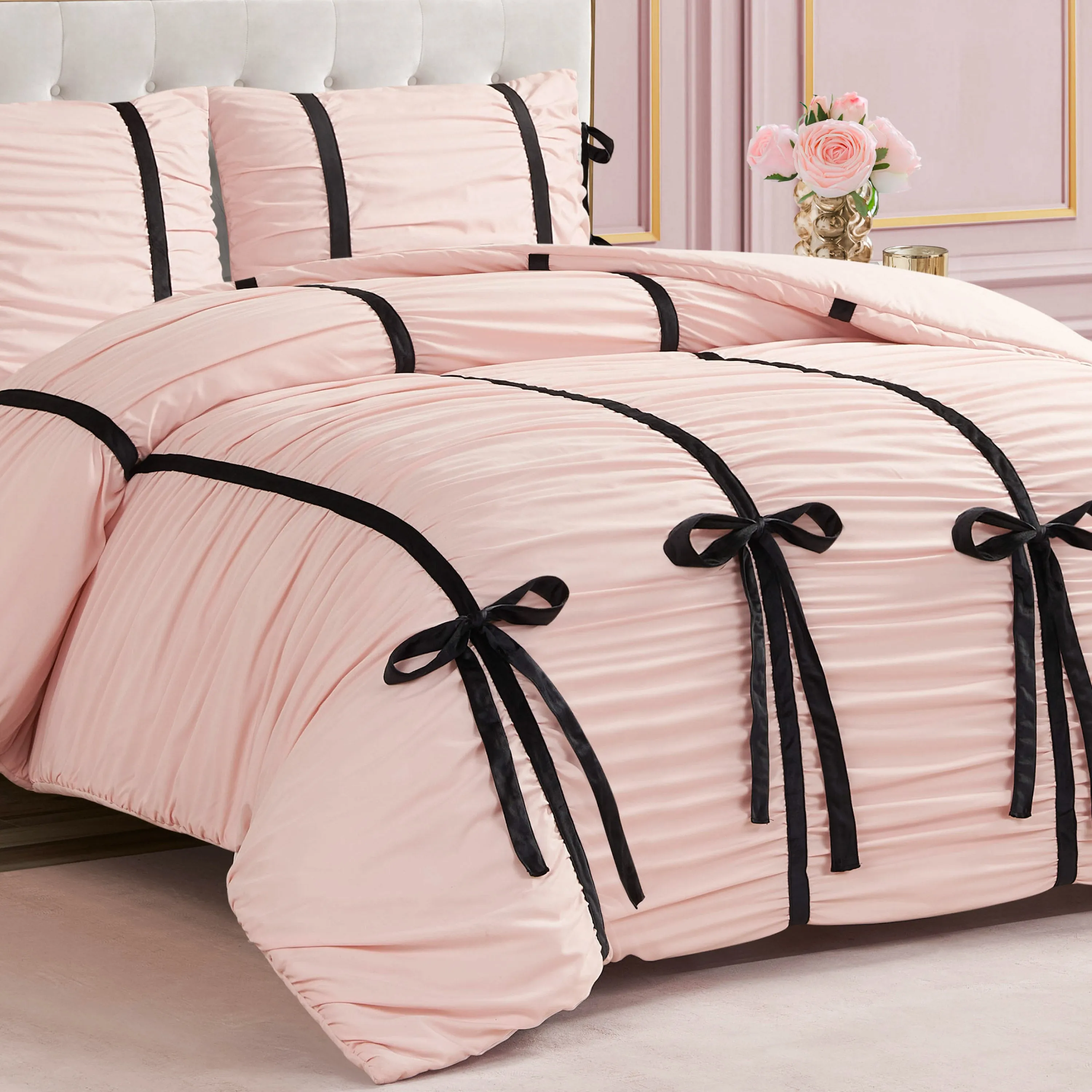 Amelie Bows Ruched Comforter Set sold by Juicy Couture product image thumbnail 2