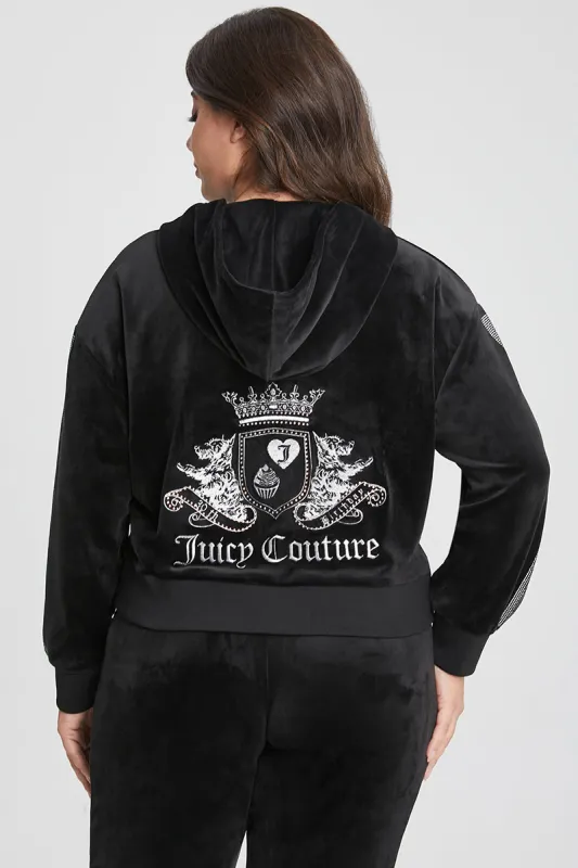Plus-Size 30th Birthday Relaxed Scottie Velour Hoodie sold by Juicy Couture