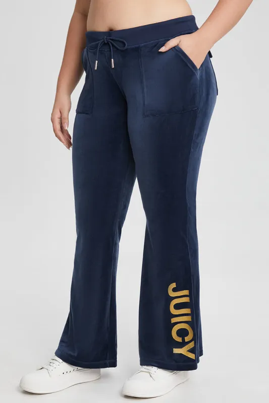 Plus-Size 30th Birthday Snap Pocket Velour Pants sold by Juicy Couture