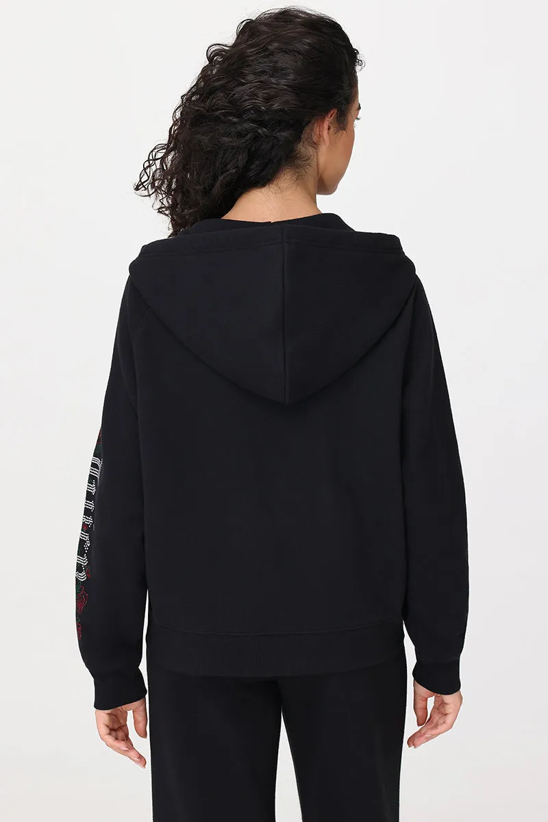 Roses Oversized Zip Front Hoodie sold by Juicy Couture product image thumbnail 2