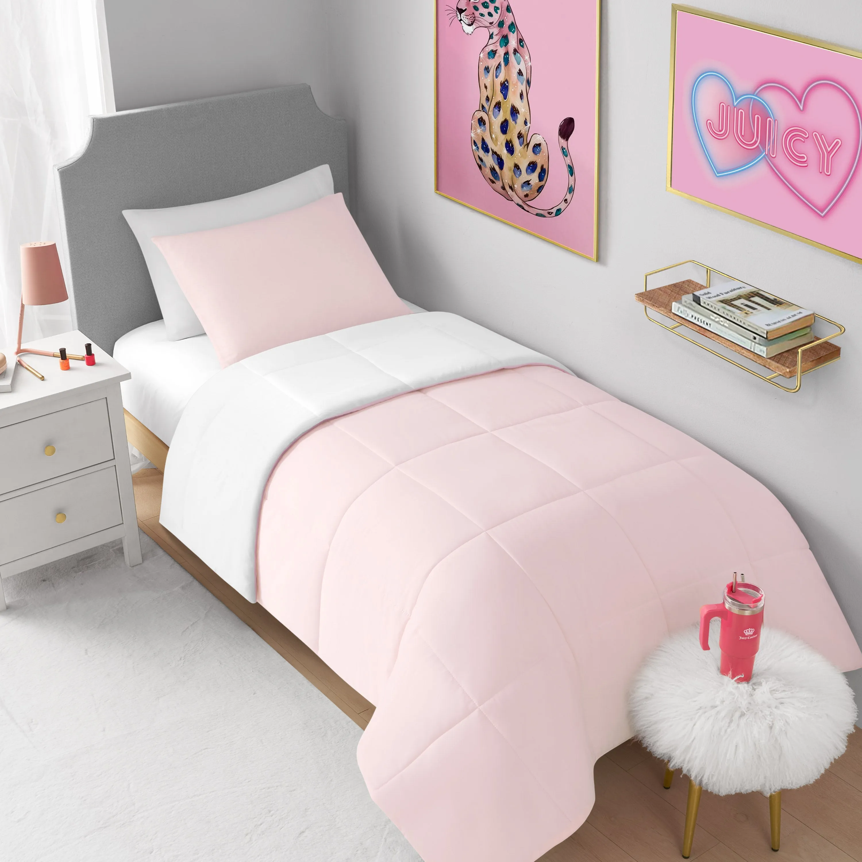 Box Stitch Reversible Comforter Set sold by Juicy Couture product image thumbnail 4