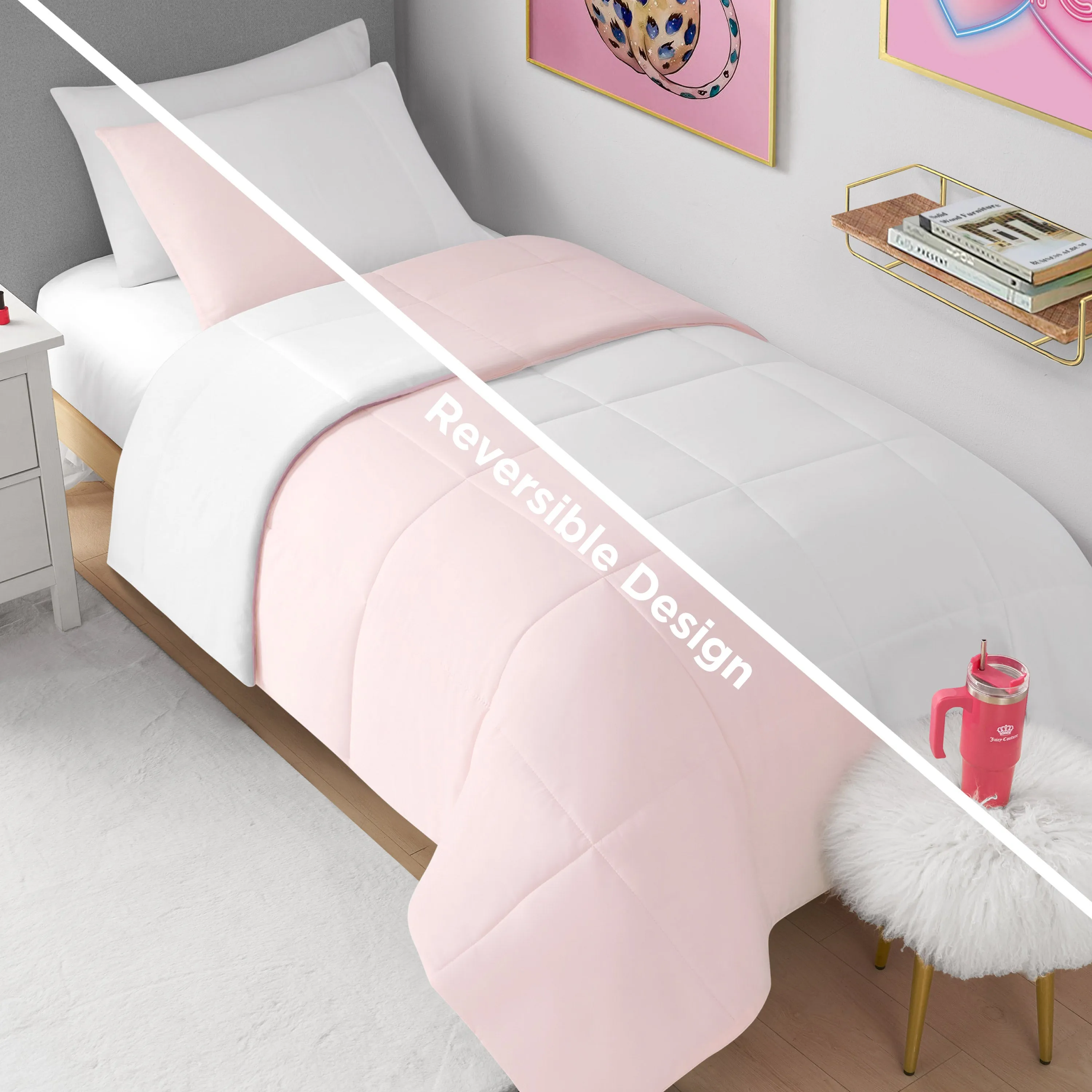 Box Stitch Reversible Comforter Set sold by Juicy Couture product image thumbnail 5