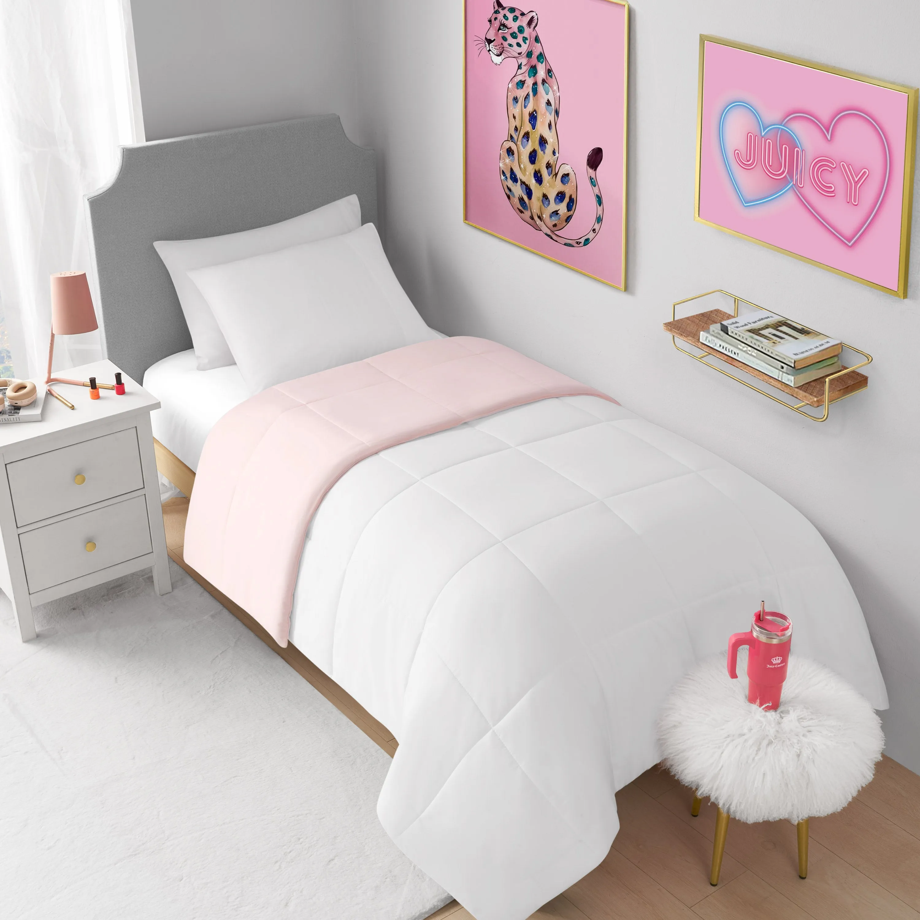 Box Stitch Reversible Comforter Set sold by Juicy Couture product image thumbnail 3