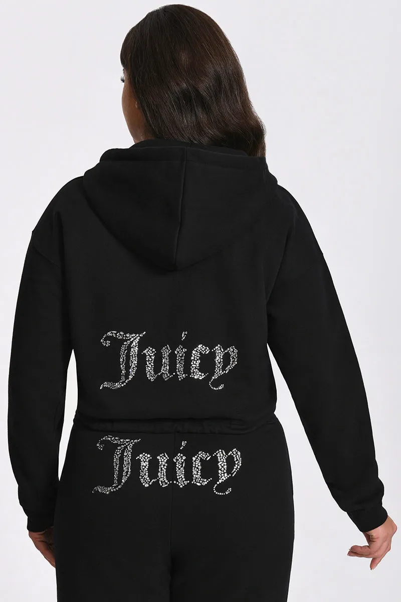 Plus-Size Angel Couture Cropped Fleece Hoodie sold by Juicy Couture product image thumbnail 2