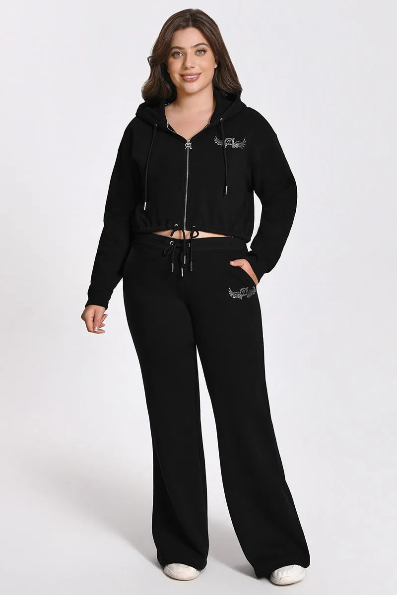 Plus-Size Angel Couture Cropped Fleece Hoodie sold by Juicy Couture product image thumbnail 5