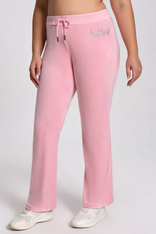 Plus-Size Angel Couture Big Bing Velour Track Pants sold by Juicy Couture