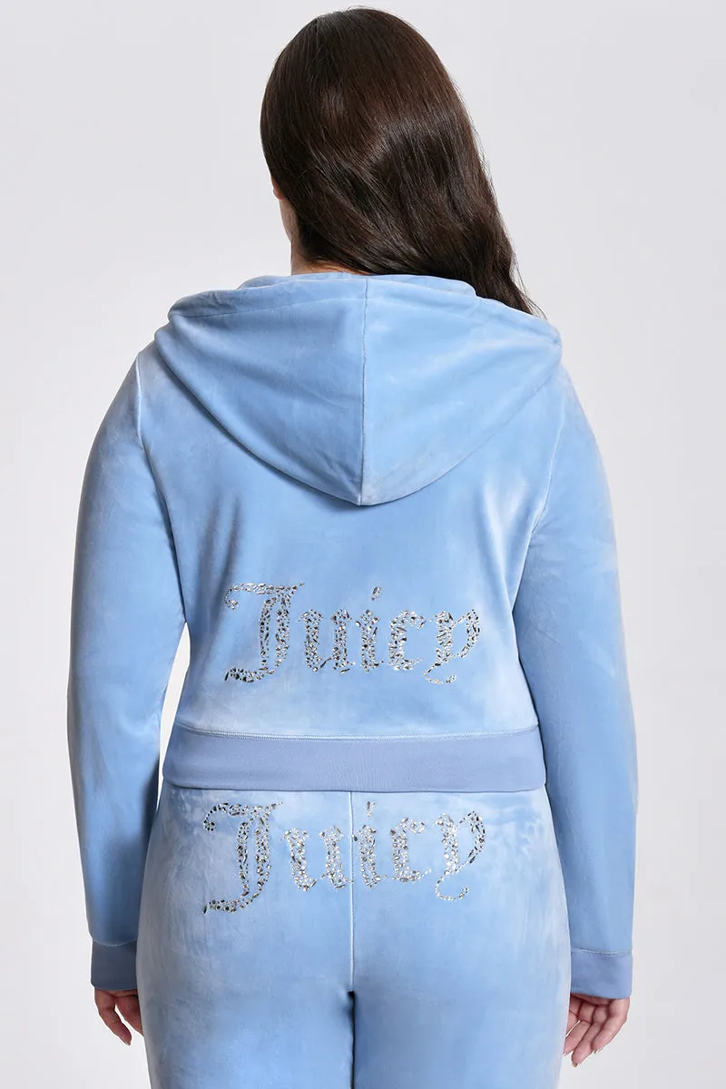 Plus-Size Angel Couture Big Bling Velour Hoodie sold by Juicy Couture product image thumbnail 2