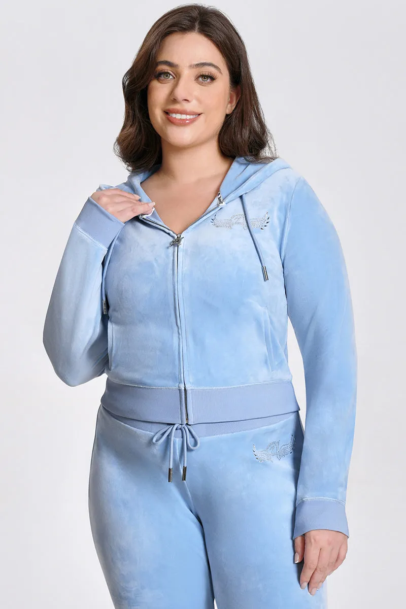 Plus-Size Angel Couture Big Bling Velour Hoodie sold by Juicy Couture product image thumbnail 4