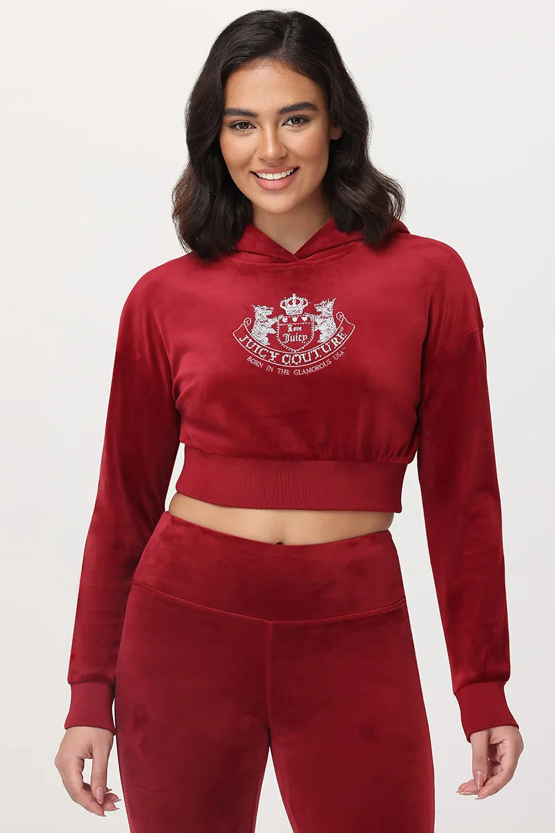 Cropped Scottie Hoodie sold by Juicy Couture