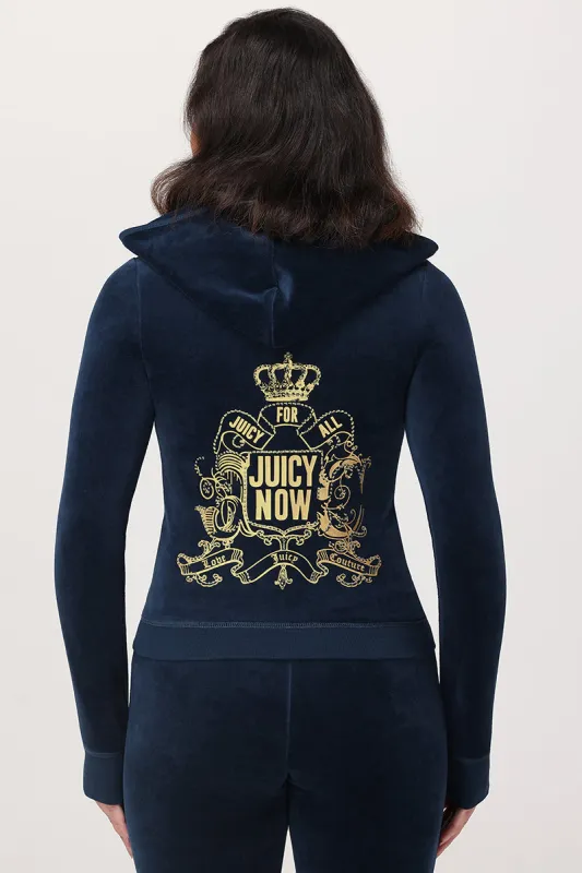 Juicy for All Heritage Cotton Velour Hoodie sold by Juicy Couture