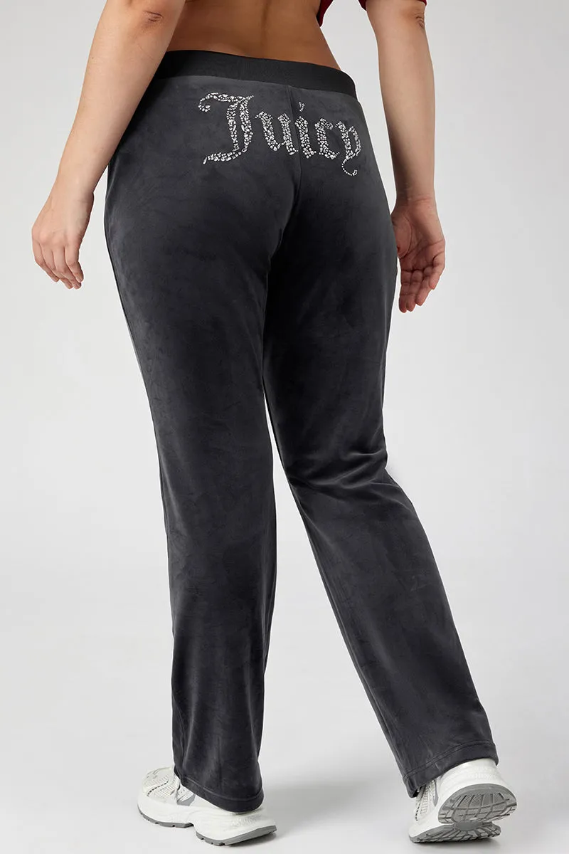 Plus-Size Mixed Crystals Velour Track Pants sold by Juicy Couture