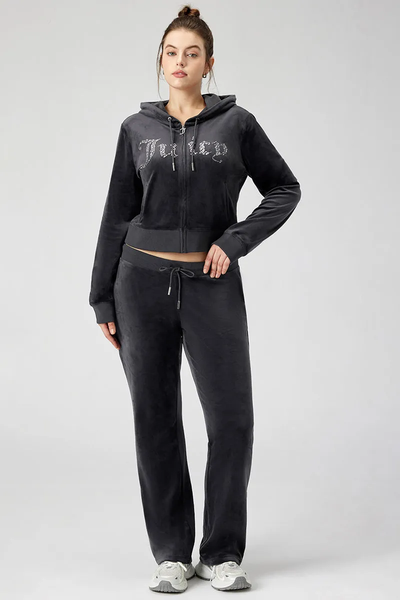 Plus-Size Mixed Crystals Velour Track Pants sold by Juicy Couture product image thumbnail 5