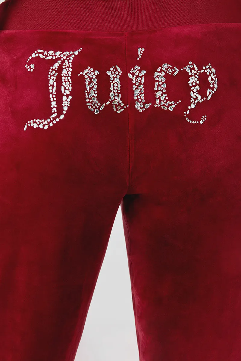 Plus-Size Mixed Crystals Velour Track Pants sold by Juicy Couture product image thumbnail 3