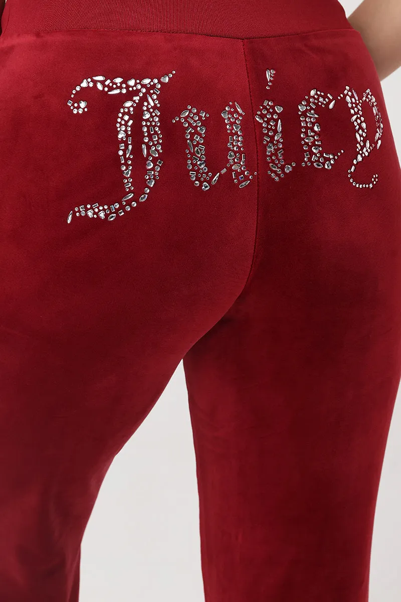 Mixed Crystals Velour Track Pants sold by Juicy Couture product image thumbnail 3