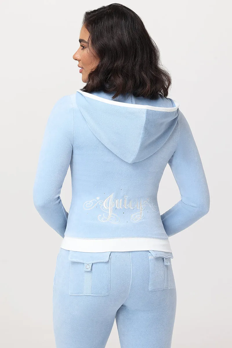 Sweetheart Cotton Velour Hoodie sold by Juicy Couture