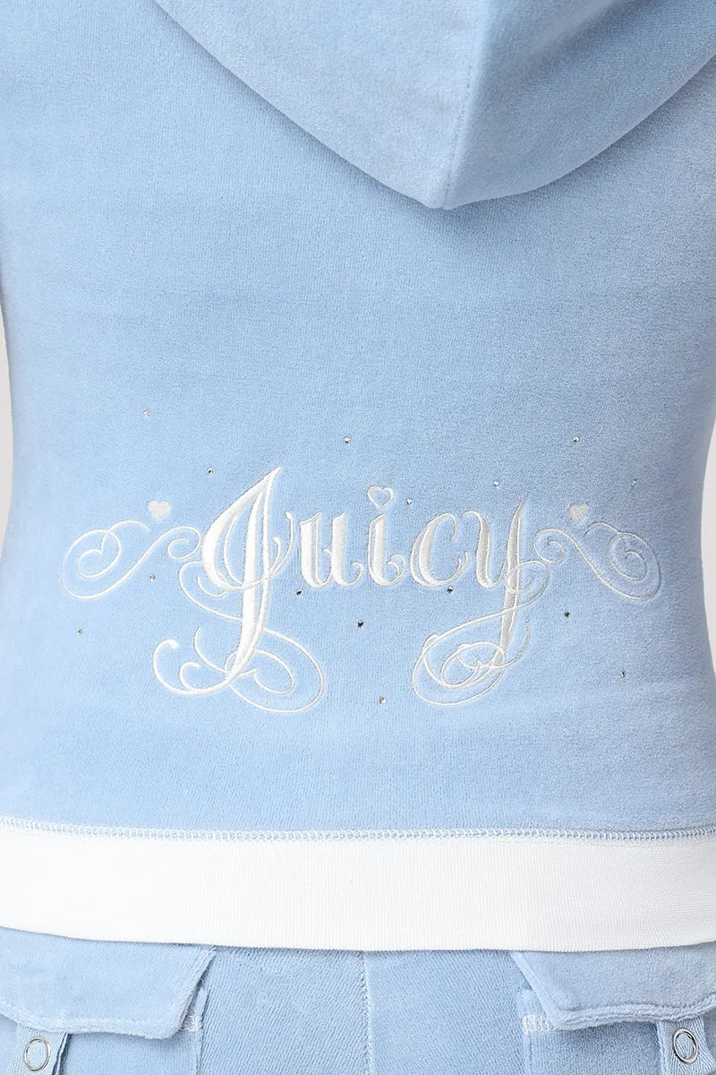 Sweetheart Cotton Velour Hoodie sold by Juicy Couture product image thumbnail 3