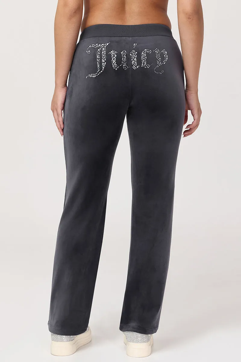 Mixed Crystals Velour Track Pants sold by Juicy Couture
