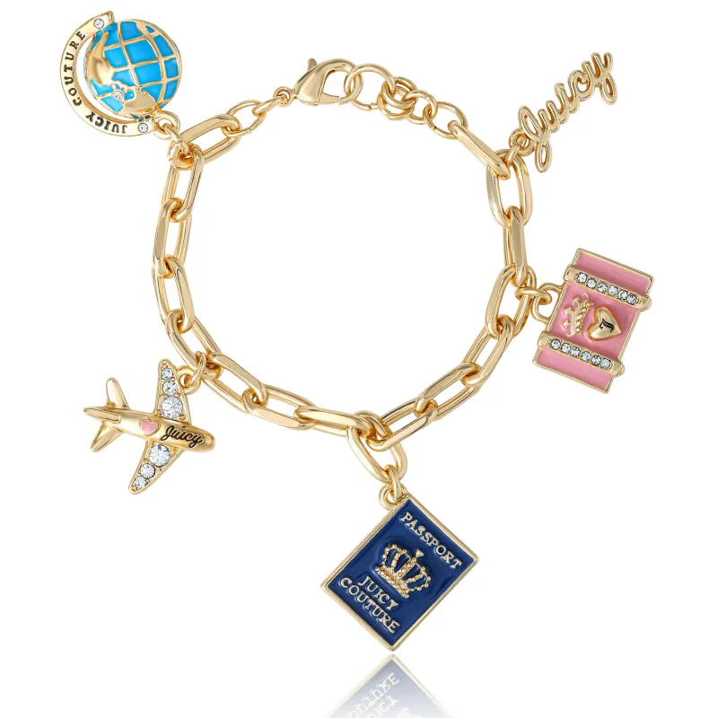 Travel Icons Charm Bracelet made by Juicy Couture