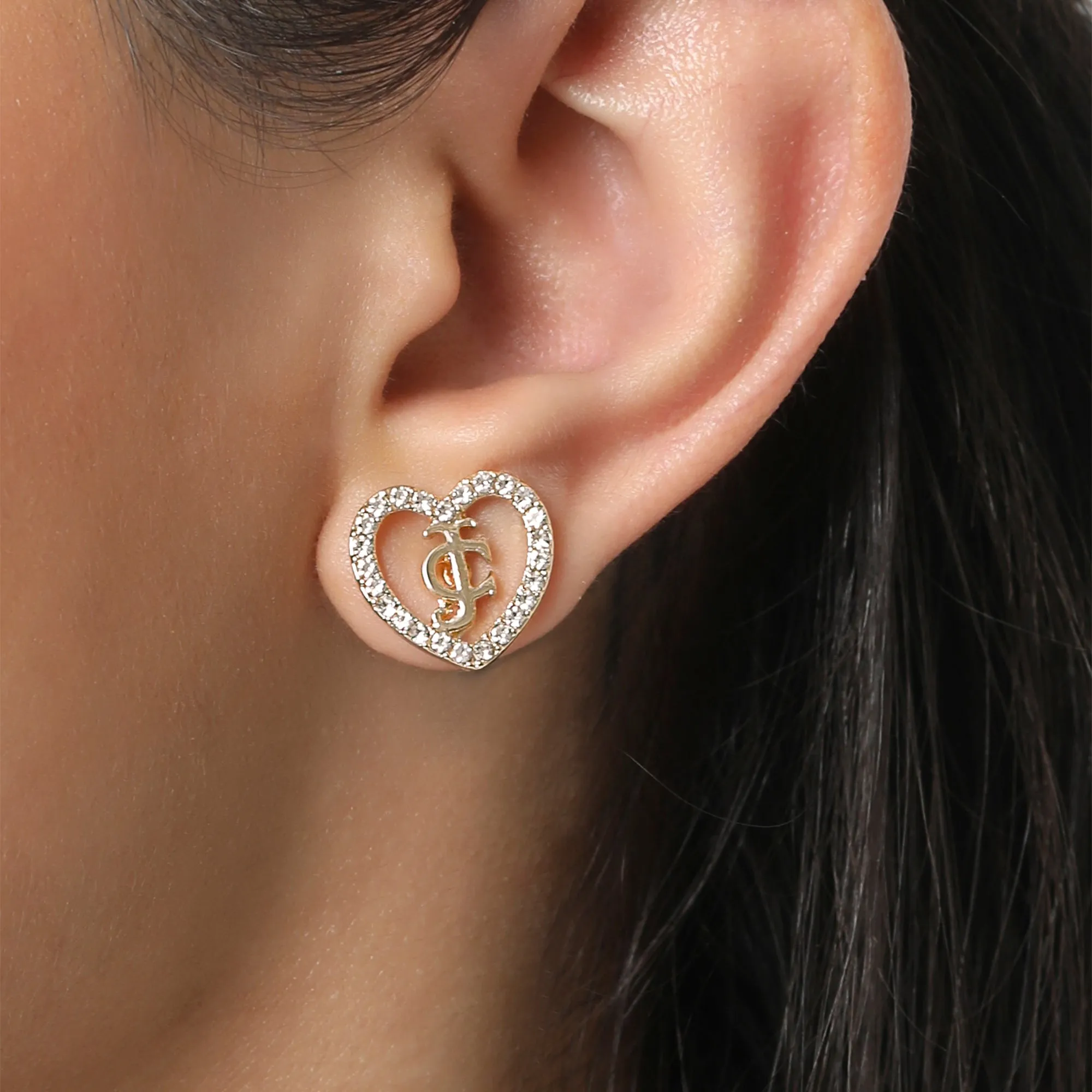 Gold-Tone Pavé Heart Necklace & Stud Earrings Set sold by Juicy Couture product image thumbnail 3