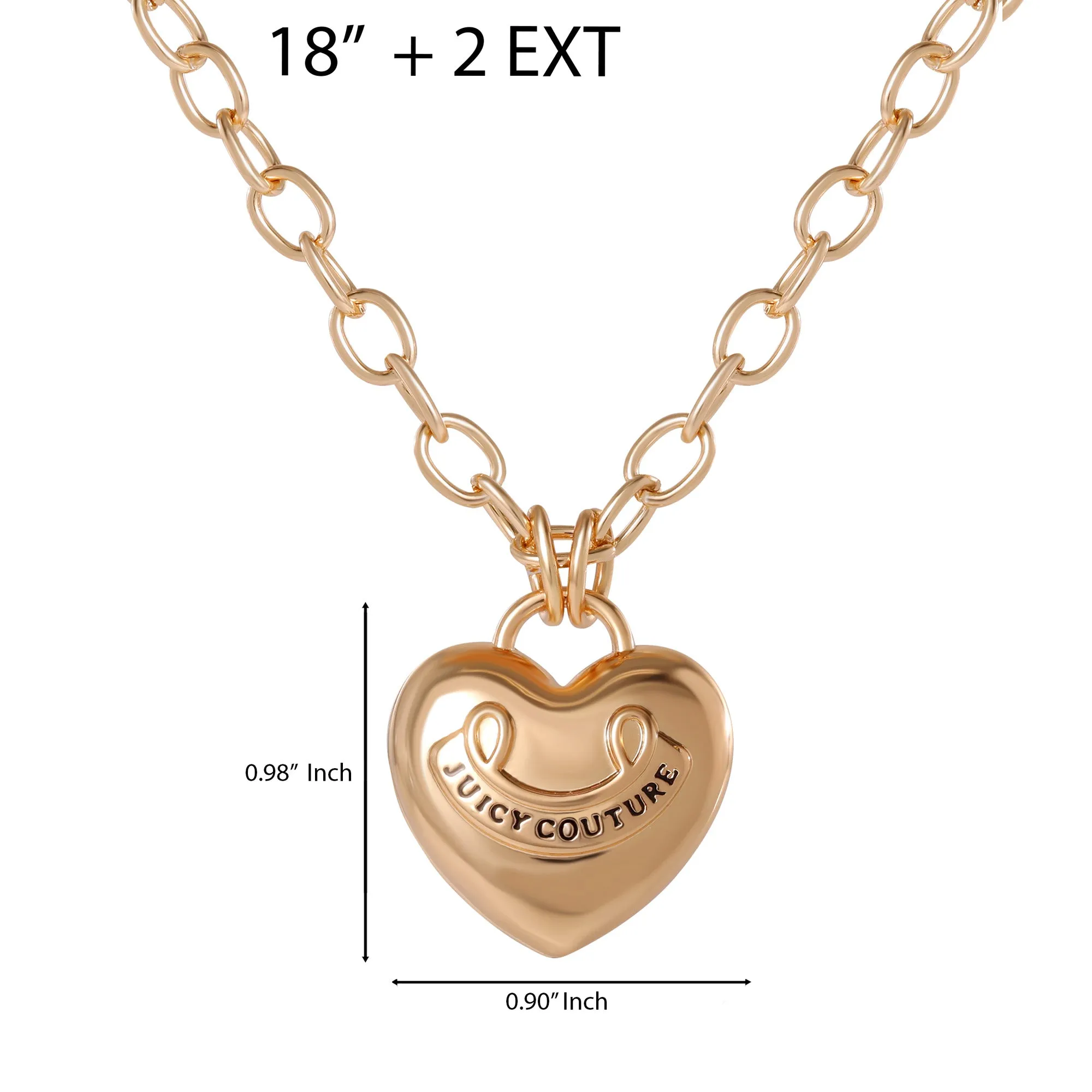 Puffed Heart Pendant Necklace sold by Juicy Couture product image thumbnail 4