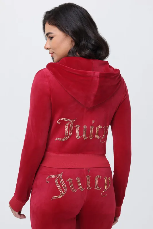 OG Big Bling Velour Hoodie sold by Juicy Couture