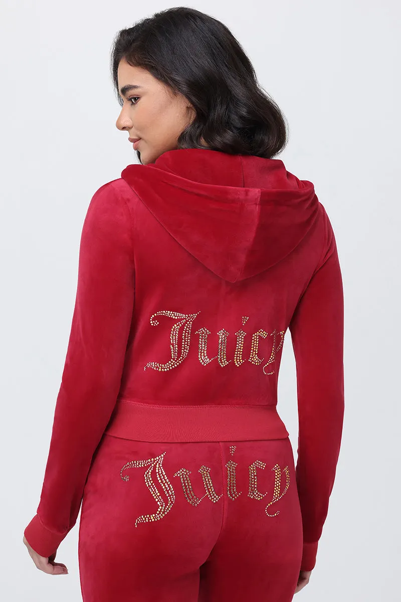OG Big Bling Velour Hoodie sold by Juicy Couture