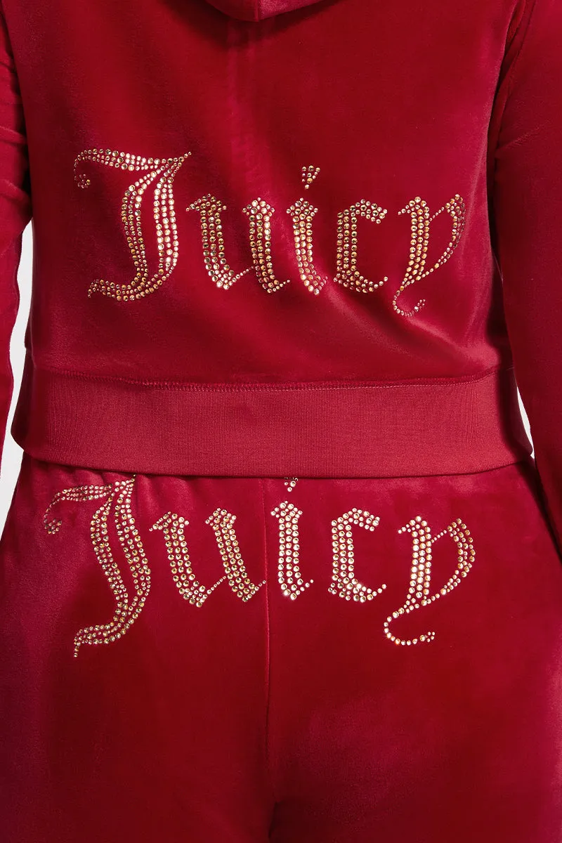 Plus-Size OG Big Bling Velour Hoodie sold by Juicy Couture product image thumbnail 3