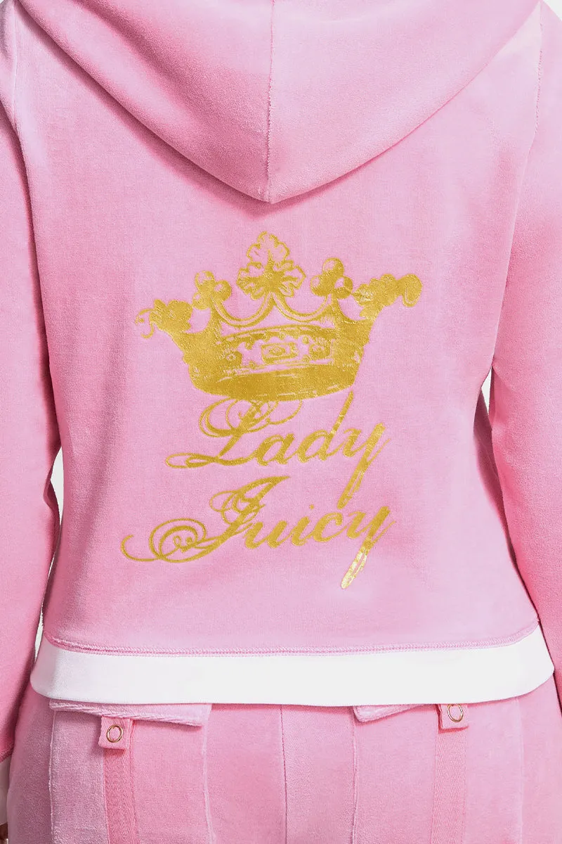 Plus-Size Lady Juicy Hollywood Heritage Hoodie sold by Juicy Couture product image thumbnail 5