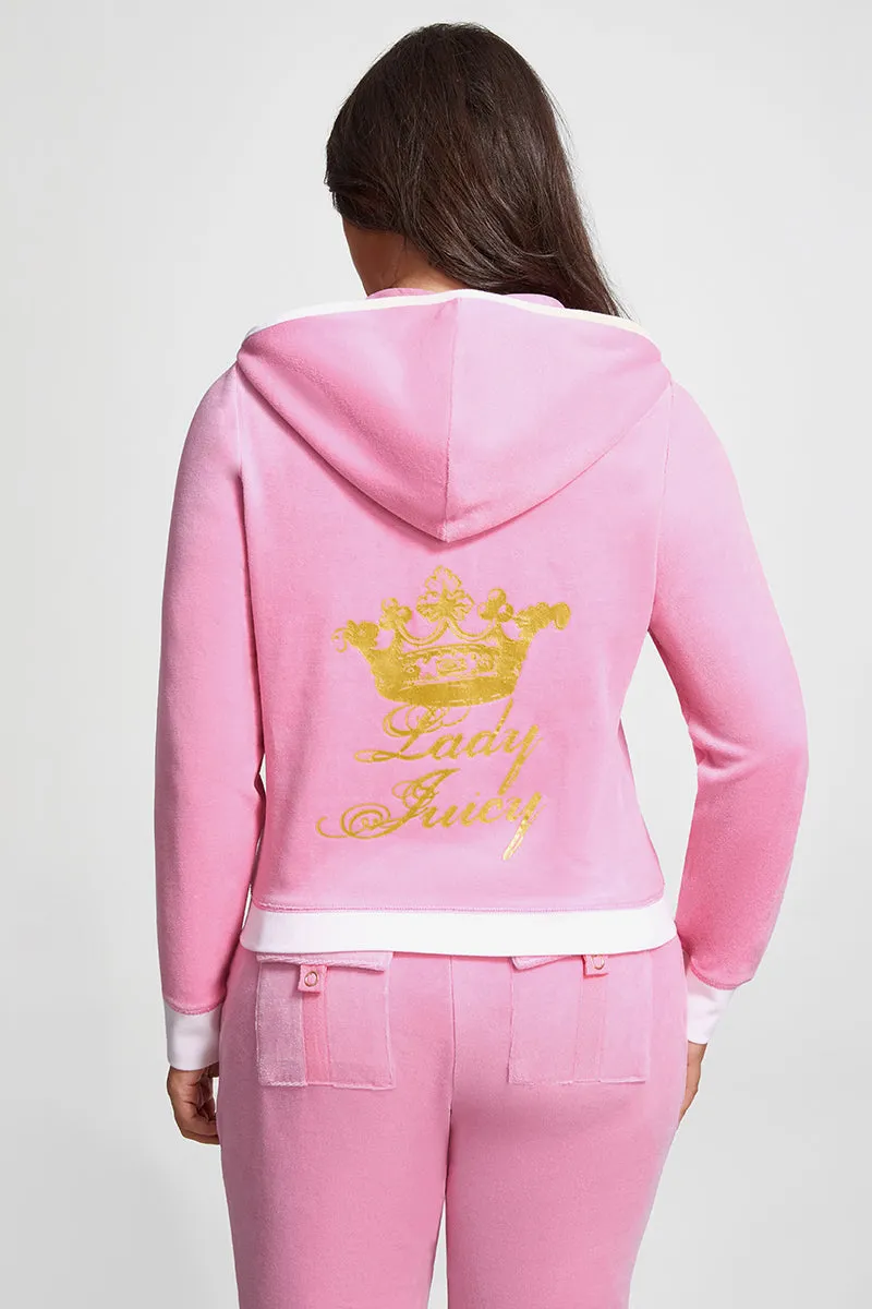 Plus-Size Lady Juicy Hollywood Heritage Hoodie sold by Juicy Couture product image thumbnail 2