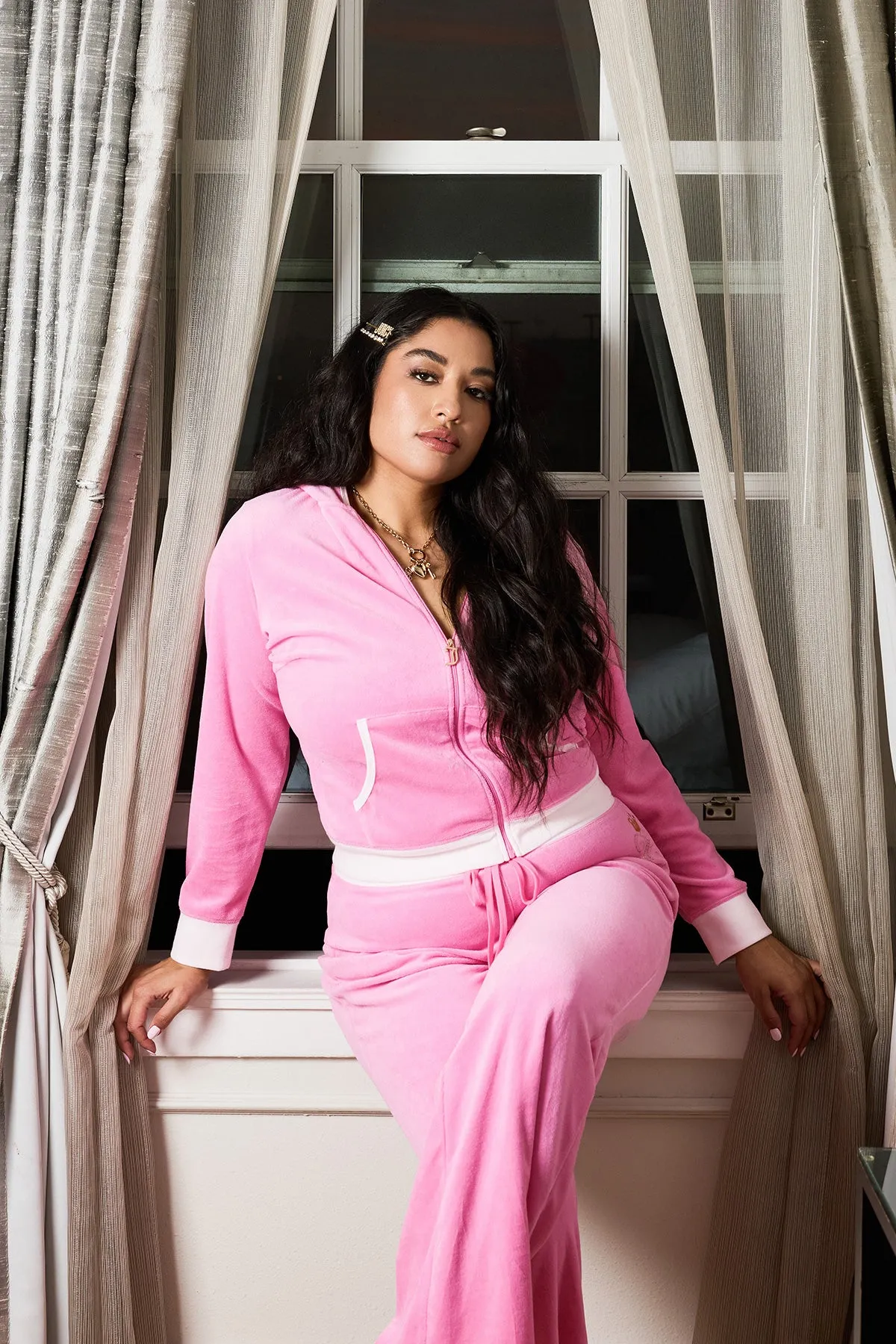 Plus-Size Lady Juicy Hollywood Heritage Hoodie sold by Juicy Couture product image thumbnail 3