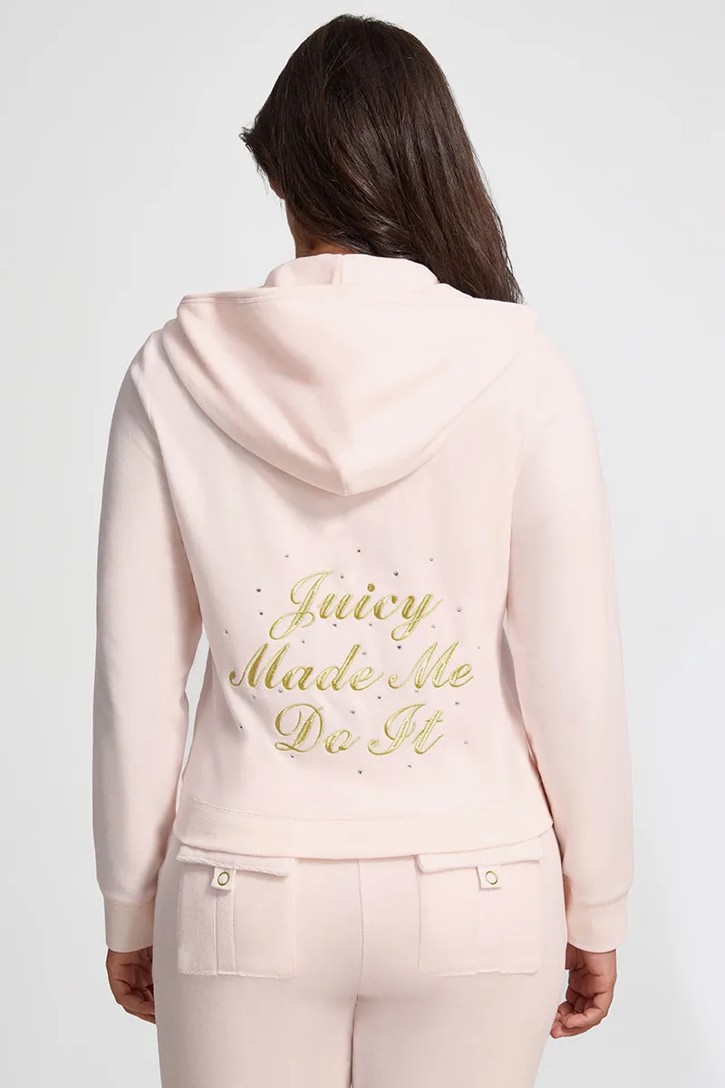 Plus-Size Made Me Do It Heritage Hoodie sold by Juicy Couture product image thumbnail 2