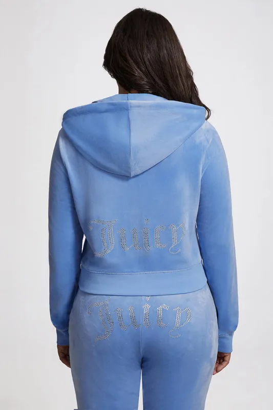 Plus-Size OG Big Bling Velour Hoodie sold by Juicy Couture
