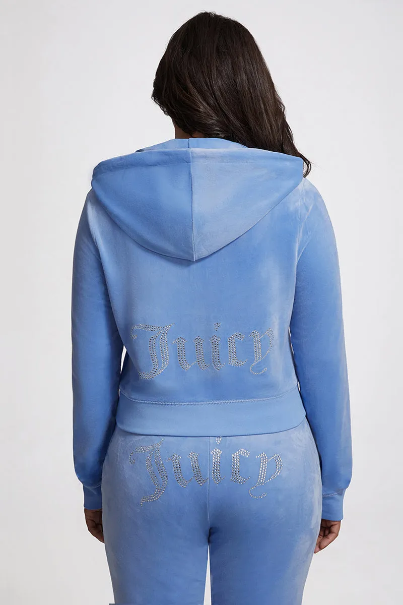 Plus-Size OG Big Bling Velour Hoodie sold by Juicy Couture
