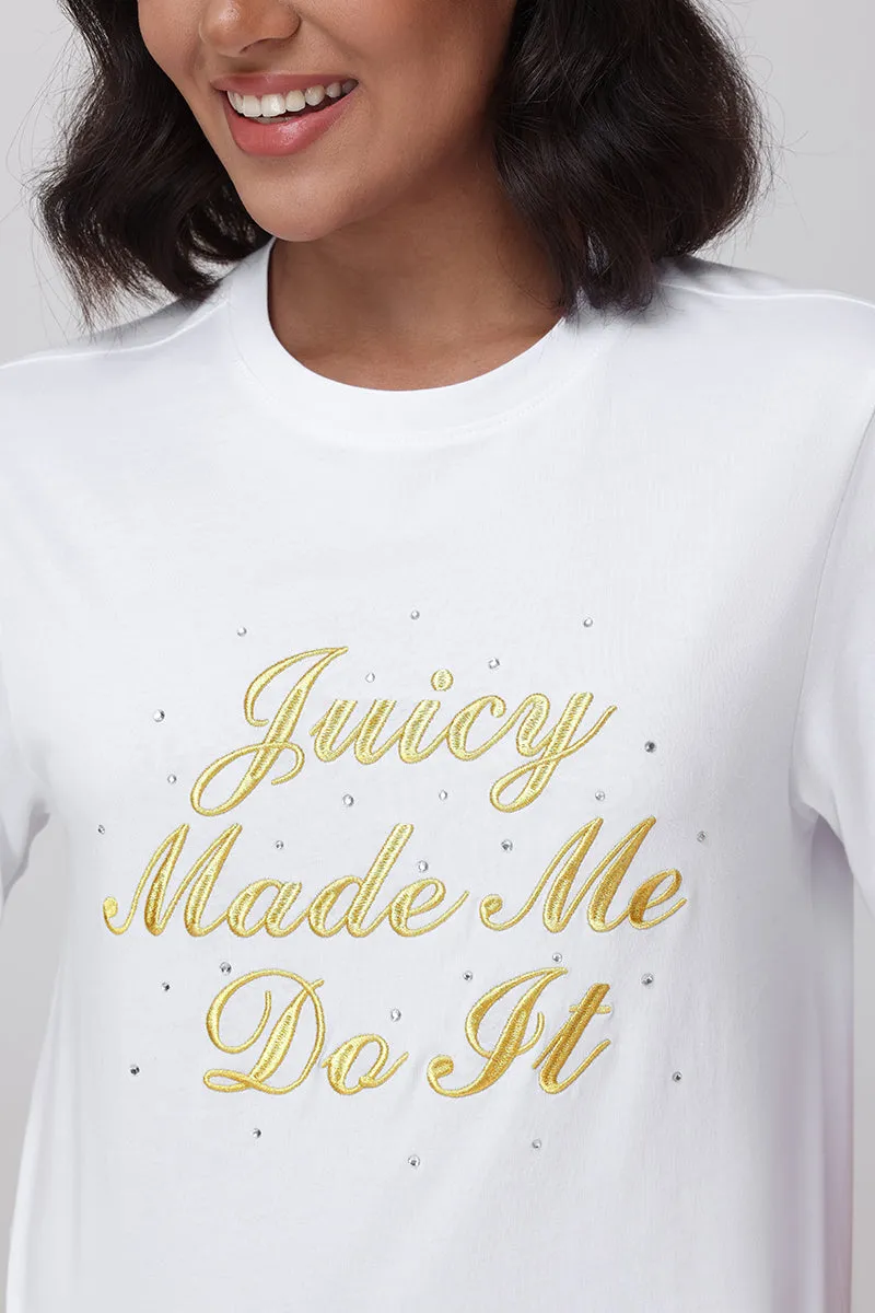 Made Me Do It Heritage Oversized Tee sold by Juicy Couture product image thumbnail 4