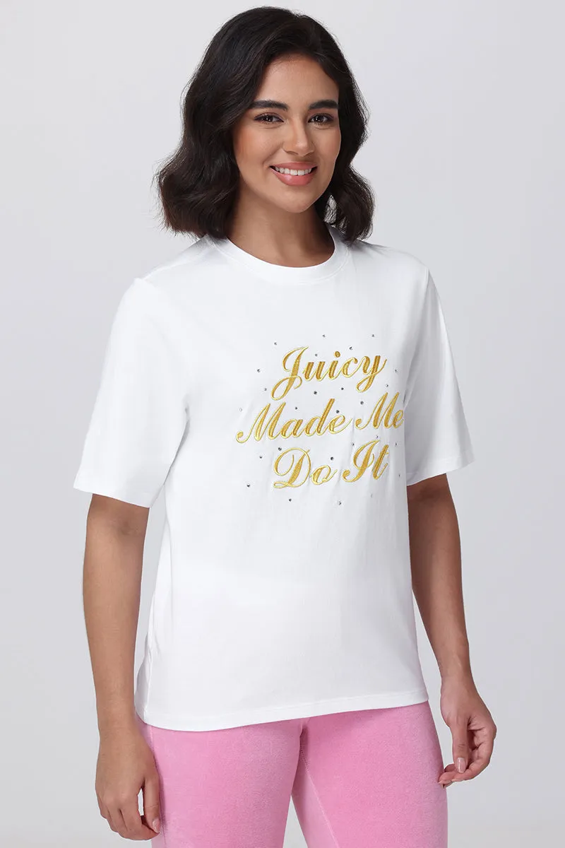 Made Me Do It Heritage Oversized Tee sold by Juicy Couture product image thumbnail 5