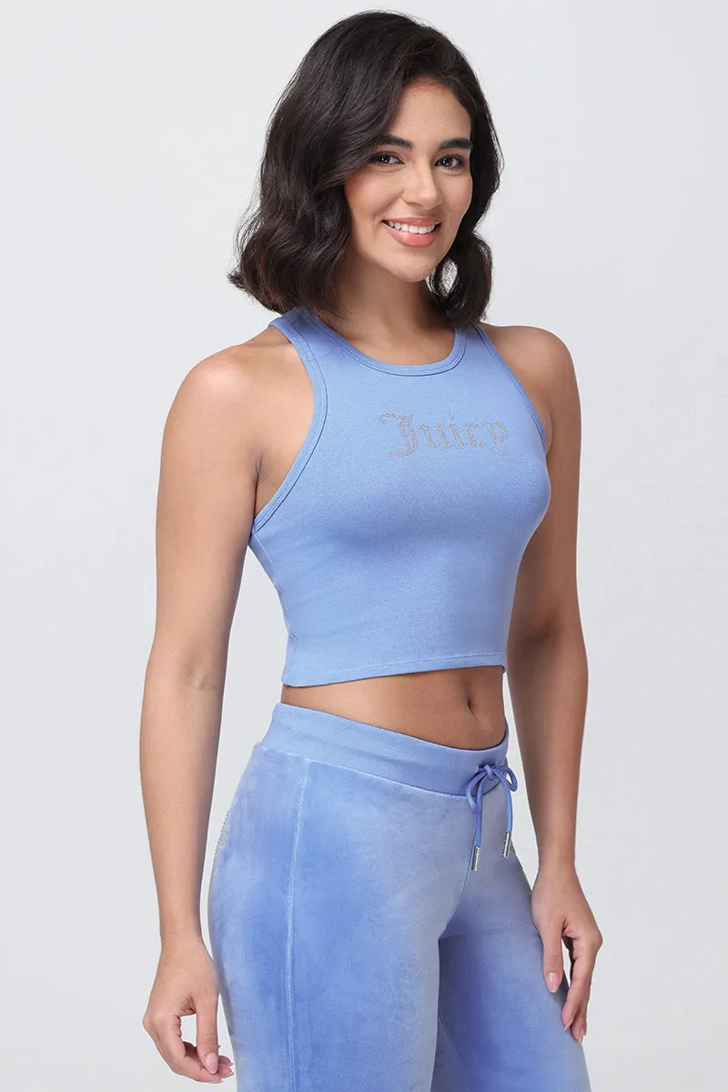 Small Bling High Neck Crop Tank sold by Juicy Couture product image thumbnail 4