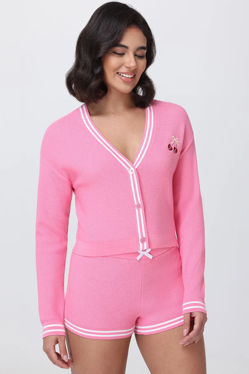 Embroidered Tipped Sweater Cardigan sold by Juicy Couture product image thumbnail 4