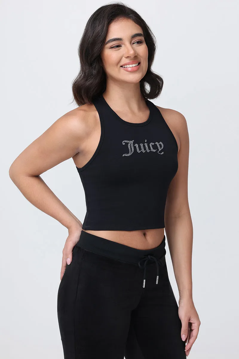 Small Bling High Neck Crop Tank sold by Juicy Couture product image thumbnail 4