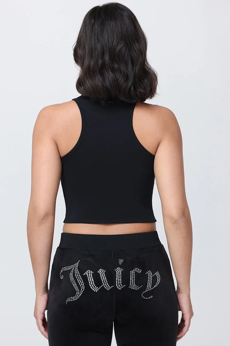 Small Bling High Neck Crop Tank sold by Juicy Couture product image thumbnail 2